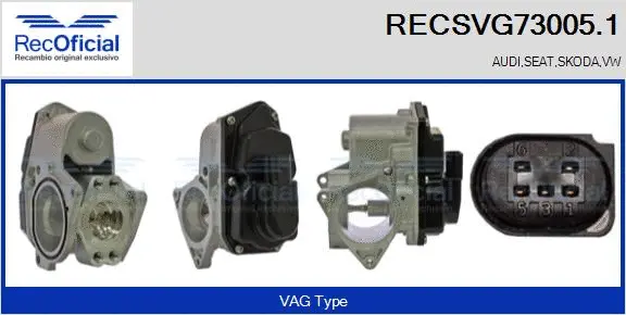 EGR Valve (RECSVG73005.1)