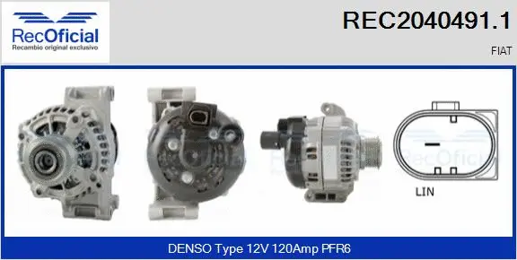 Alternator (REC2040491.1)