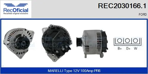 Alternator (REC2030166.1)