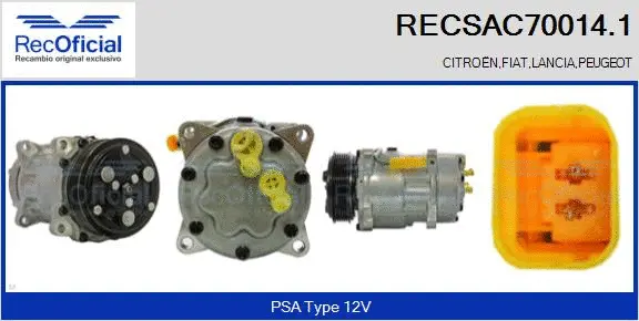 Compressor, air conditioning (RECSAC70014.1)