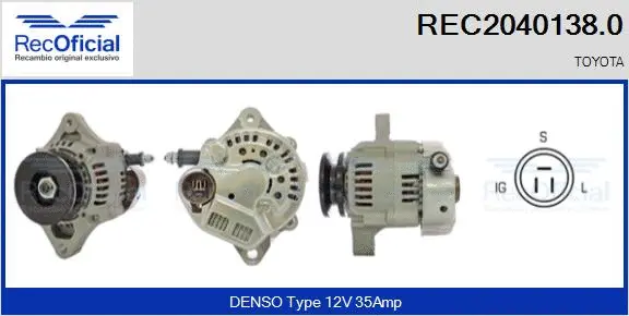 Alternator (REC2040138.0)