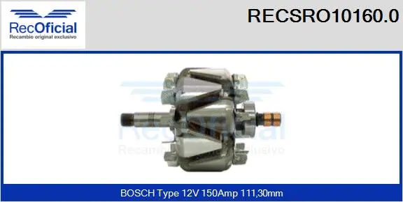 Rotor, alternator (RECSRO10160.0)