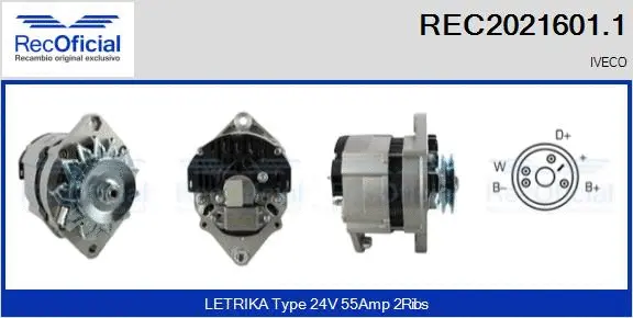 Alternator (REC2021601.1)