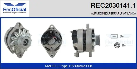 Alternator (REC2030141.1)
