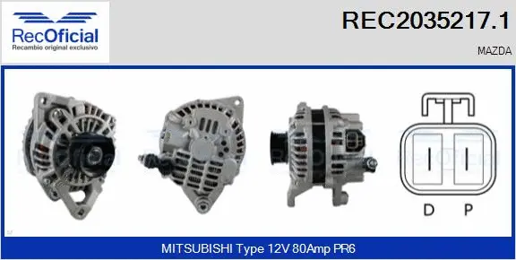 Alternator (REC2035217.1)