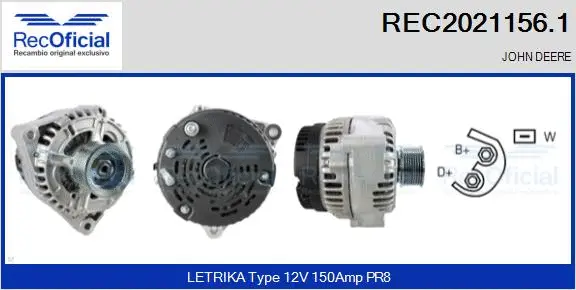 Alternator (REC2021156.1)