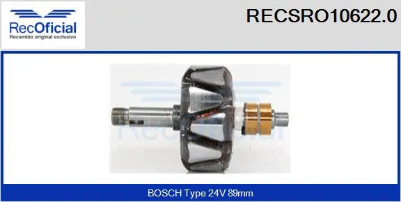 Rotor, alternator (RECSRO10622.0)