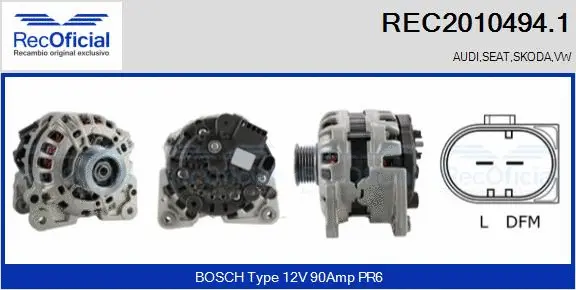 Alternator (REC2010494.1)