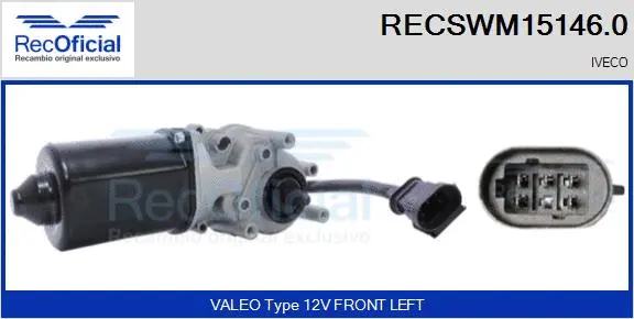 Wiper Motor (RECSWM15146.0)