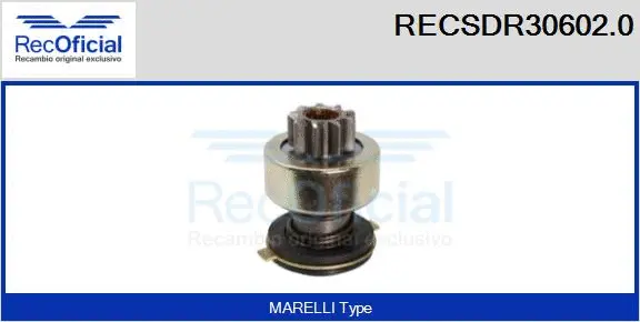 Pinion, starter (RECSDR30602.0)
