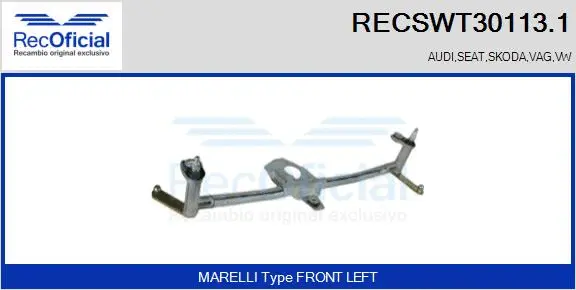 Wiper Linkage (RECSWT30113.1)