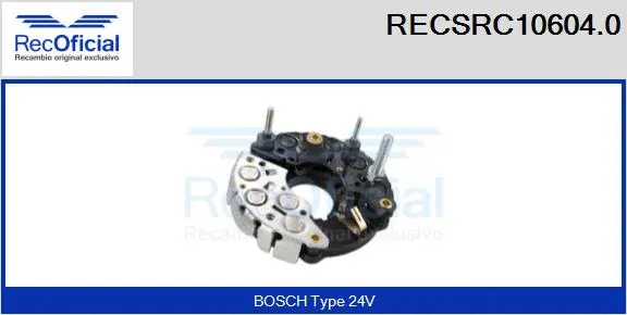 Rectifier, alternator (RECSRC10604.0)