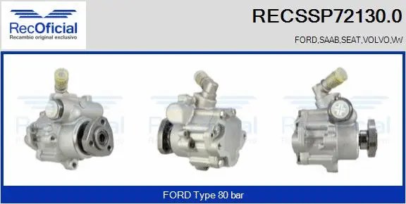 Hydraulic Pump, steering (RECSSP72130.0)