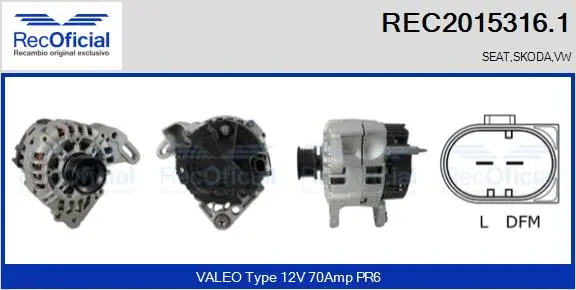 Alternator (REC2015316.1)