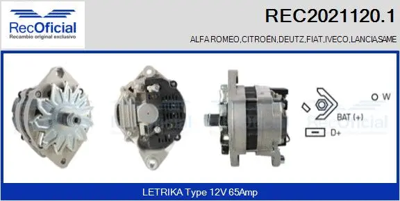 Alternator (REC2021120.1)