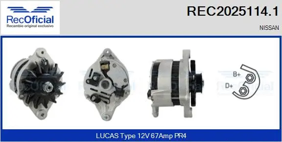 Alternator (REC2025114.1)