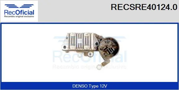 Alternator Regulator (RECSRE40124.0)