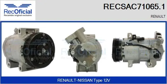 Compressor, air conditioning (RECSAC71065.1)