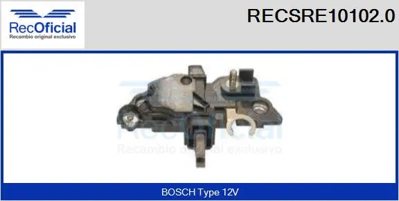 Alternator Regulator (RECSRE10102.0)