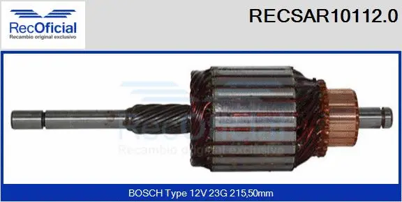 Armature, starter (RECSAR10112.0)
