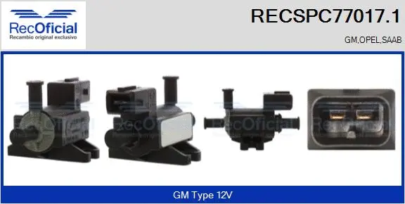 Pressure Converter, exhaust control (RECSPC77017.1)