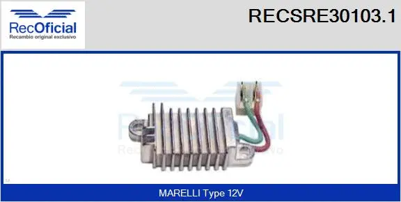 Alternator Regulator (RECSRE30103.1)