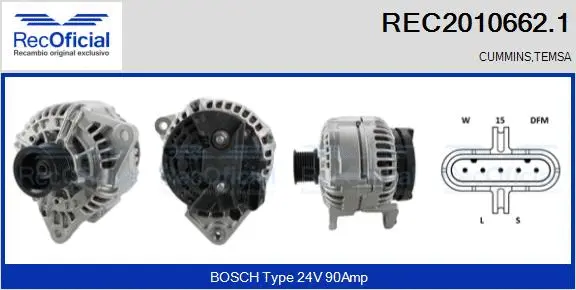 Alternator (REC2010662.1)