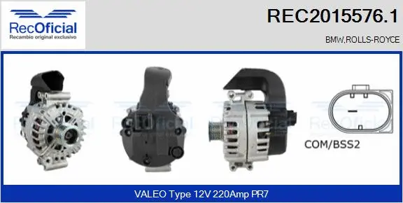 Alternator (REC2015576.1)