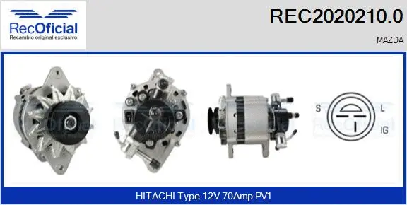 Alternator (REC2020210.0)