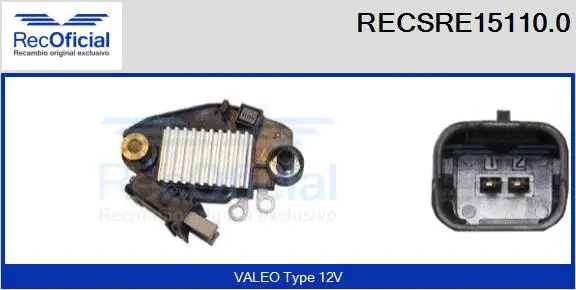 Alternator Regulator (RECSRE15110.0)