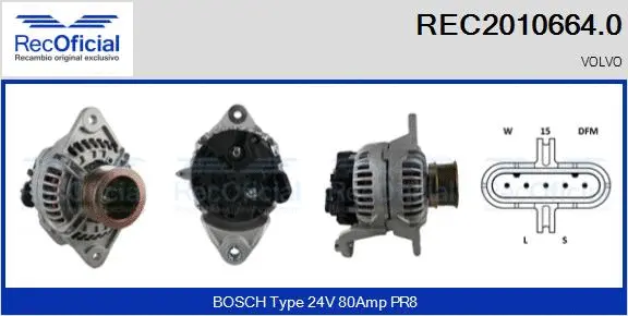 Alternator (REC2010664.0)