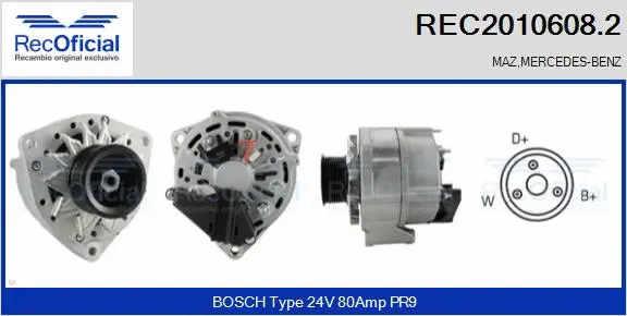Alternator (REC2010608.2)