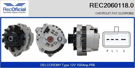 Alternator (REC2060118.0)