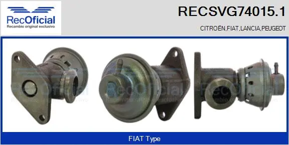 EGR Valve (RECSVG74015.1)