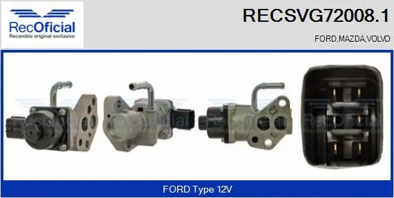 EGR Valve (RECSVG72008.1)