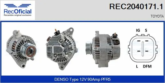 Alternator (REC2040171.1)