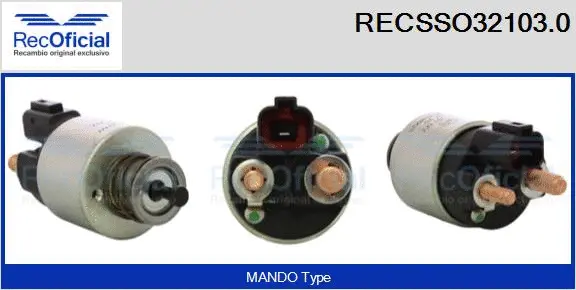 Solenoid Switch, starter (RECSSO32103.0)