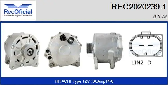Alternator (REC2020239.1)
