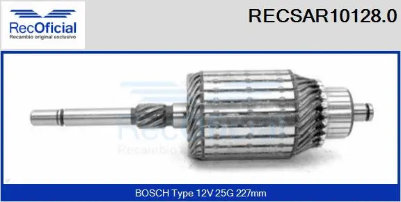 Armature, starter (RECSAR10128.0)