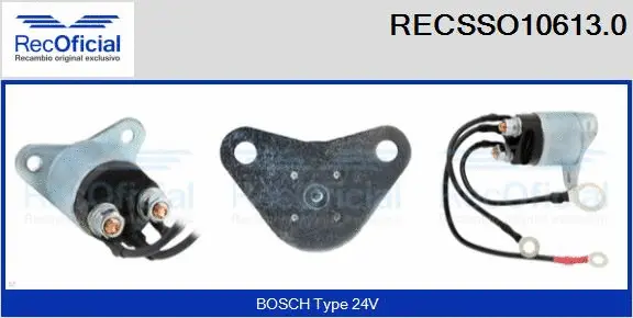 Solenoid Switch, starter (RECSSO10613.0)