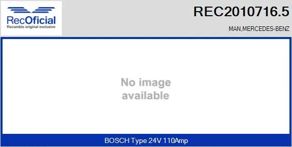 Alternator (REC2010716.5)