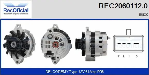 Alternator (REC2060112.0)