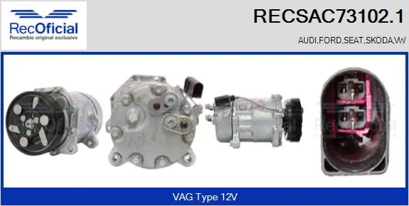 Compressor, air conditioning (RECSAC73102.1)