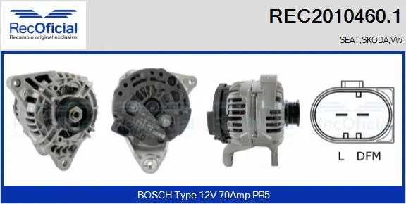 Alternator (REC2010460.1)