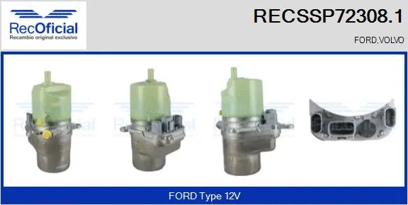 Hydraulic Pump, steering (RECSSP72308.1)