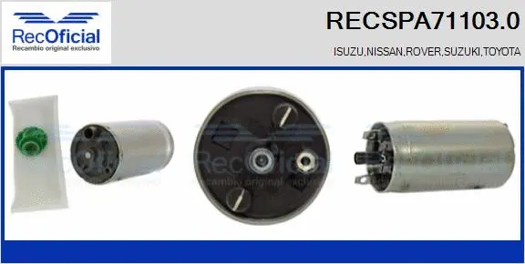 Fuel Pump (RECSPA71103.0)