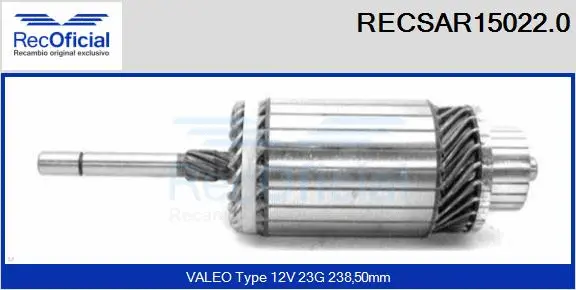 Armature, starter (RECSAR15022.0)