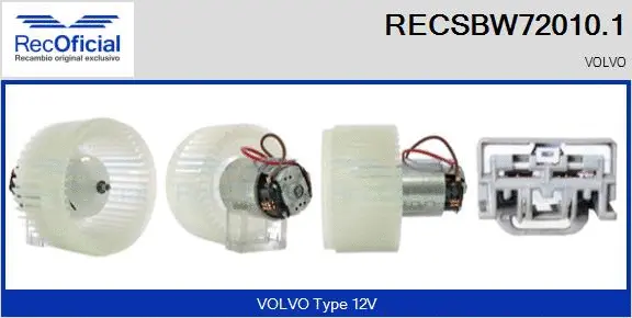 Interior Blower (RECSBW72010.1)