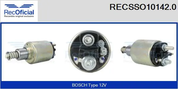 Solenoid Switch, starter (RECSSO10142.0)