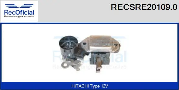 Alternator Regulator (RECSRE20109.0)